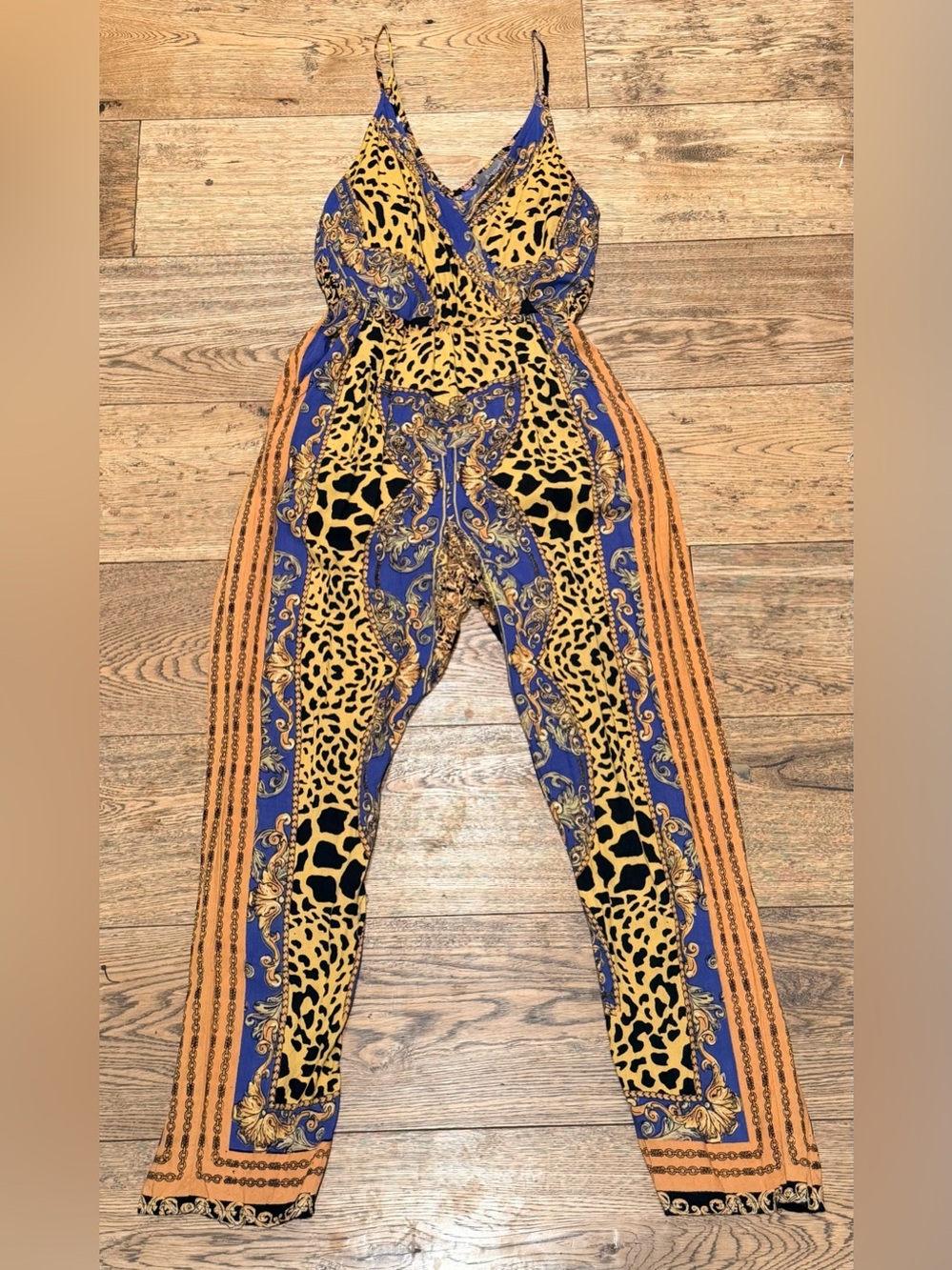 ANGIE Leopard-Print Maximalist jumpsuit - XS  - 100% Rayon (Read )